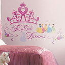 【中古】【輸入品 未使用】Roommates Rmk1580Gm Disney Princess Crown Peel Stick Giant Wall Decal 並行輸入品
