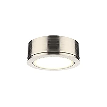 【中古】【輸入品・未使用】Dals照明6001?PowerLED 3?%ダブルクォーテ% Wide統合LED下キャビネットPuck、ボタン、 シルバー 6001-SN 1