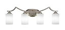 【中古】【輸入品・未使用】Toltec照明Zilo 4ライトBath Bar with 4?%ダブルクォーテ%バブルガラス
