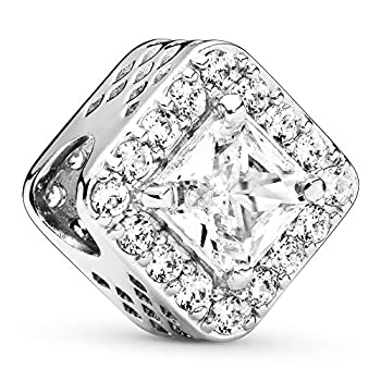 【中古】【輸入品・未使用】Pandora Jewelry 幾何学 ラディアンス キュービックジルコニアチャーム スターリングシルバー製