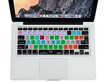 楽天スカイマーケットプラス【中古】【輸入品・未使用】XSKN Apple Final Cut Pro X 10 Shortcut Design Silicone Keyboard Skin Cover for Macbook 13 15 17 inch （US & EU Layout） [並行輸入品]