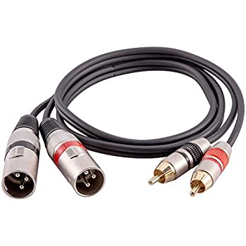 【中古】【輸入品・未使用】Seismic Audio SAXFRM-2X3 3 Foot Dual XLR Male to Dual RCA Male Patch Cable - 2-XLRM to 2-RCA Audio Cord [並行輸入品]