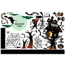 【中古】【輸入品・未使用】ウォールステッカー ハロウィン 子供部屋 ステッカー かわいい 壁紙 ハロウィンパーティー 風景 景色 お店 はがせる お城 月 かぼ...
