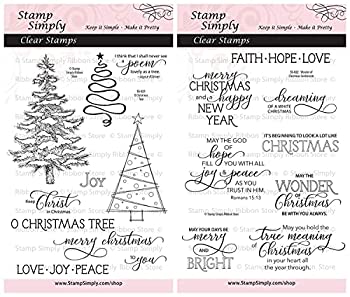 【中古】【輸入品・未使用】Stamp Simply Clear スタンプO クリスマスツリーとクリスマスの感情のワン..