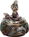 yÁzyAiEgpzSummit Collection Art Nouveau Holding Hand Over Chest Resin Mermaid Trinket Box