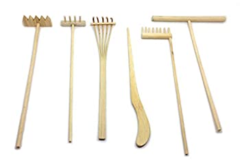 šۡ͢ʡ̤ѡMini Zen Garden Tool Rake Set%% 6 Pieces%% Rakes%...