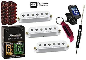 šۡ͢ʡ̤ѡSeymour Duncan 11208-10-Wc STK-S4 Classic Stack Plus White Electric Guitar Strat Pickup Set Bundle [¹͢]