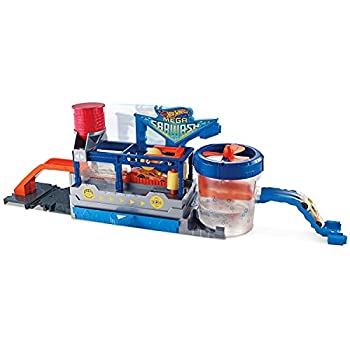 Hot Wheels FTB66 City Mega Car Wash Connectable Play Set with Diecast and Mini Toy Car