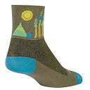 【中古】【輸入品・未使用】SockGuy クラシック 3インチ Sierra サイクリング/ランニングソックス Small-Medium グリーン