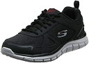 【中古】【輸入品・未使用】Skechers Men's Track Scloric Oxford%カンマ% Black/red%カンマ% 13 2E US