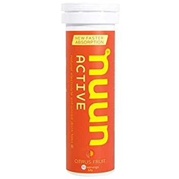 Nuun Active Hydration Electrolyte Enhanced Drink Tabs Citrus Fruit ヌンアクティブハイドレーショントシトラスフルーツ水分補給スポーツドリ