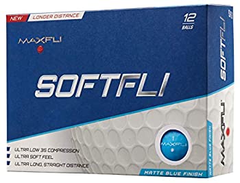 【中古】【輸入品・未使用】(Blue) - Maxfli SoftFli Low Compression Matte Finish Golf Balls