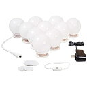 【中古】【輸入品・未使用】Lvyinyin バニティライトキット ハリウッドスタイル メイクアップ LED電球 ステッカー付き バスルームの壁やドレッシングミラーに 調光スイッチ
