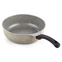 【中古】【輸入品・未使用】Cook N Home 9.5インチ/24cm セラミック 深揚げ物鍋 アース 9.5インチ 焦げ付き防止 ソテーフライパン