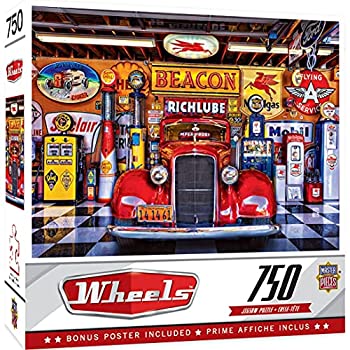 【中古】【輸入品 未使用】MasterPieces Puzzle Company Wheels At Your Service Puzzle (750 Piece) カンマ Multicoloured カンマ 46cm x 60cm