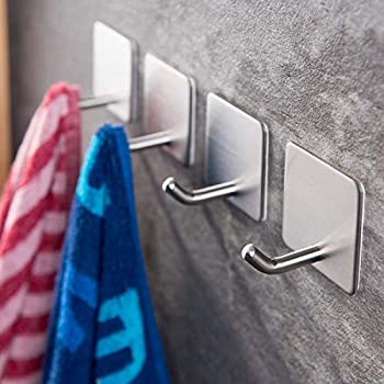 šۡ͢ʡ̤ѡYIGII Towel Hooks/Bathroom Hook - Self Adhesive Hooks Off...