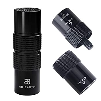 【中古】【輸入品・未使用】AB Earth アルミ製 4-in-1 ビリヤード プールキューティップ アクセサリー修理キット (スカッファー、エアレーター、テーパー、ジョイントプロテ