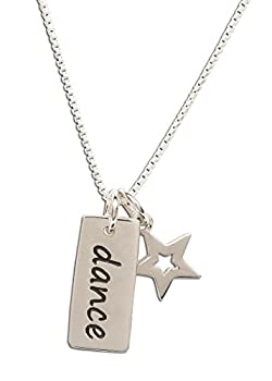 楽天スカイマーケットプラス【中古】【輸入品・未使用】Girl 'sスターリングシルバー「ダンス」ペンダントwith Star Charm for Children and Teens