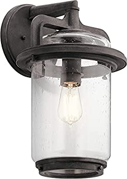 【中古】【輸入品・未使用】Kichler Lighting 49866?WZC Andover???OneライトXLアウトドア風化壁ランタン、亜鉛Finish withシードクリアガラス 【中古】【輸入品・未使用】Kichler Lighting 49866?WZC Andover???OneライトXLアウトドア風化壁ランタン、亜鉛Finish withシードクリアガラス