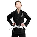 【中古】【輸入品・未使用】VENUM ブラジリアン柔術着 キッズ Contender コンテンダー 白帯付きセット (黒) (C3)