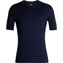 【中古】【輸入品・未使用】Icebreakerメンズ200オアシス半袖クルーネックベースレイヤートップ - Midnight Navy、X-Large