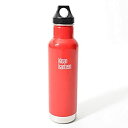 【中古】【輸入品 未使用】クリーンカンティーン(Klean Kanteen) インスレート クラシックボトル 20oz 592ml ミネラルレッド 19322016055020