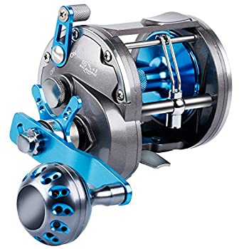 šۡ͢ʡ̤ѡBurning Shark Trolling Reel Saltwater Level Wind Reels%...