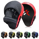 yÁzyAiEgpzXnature Essential Curved Boxing MMA Punching Mitts Boxing Pads Hook & Jab Pads MMA Target Focus Punching Mitts Thai Strike Kick Shield