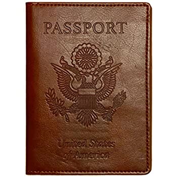 šۡ͢ʡ̤ѡEccolo Travel Passport Cover Case (Traditional Brown) [¹...