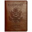 【中古】【輸入品・未使用】Eccolo Travel Passport Cover Case (Traditional Brown) [並行輸入品]