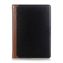 【中古】【輸入品・未使用】iPad Pro 12.9吋第2世代(2017年)、初代(2015年) ケース 人造皮革,智能的スリープ機能付きカバー - 黒
