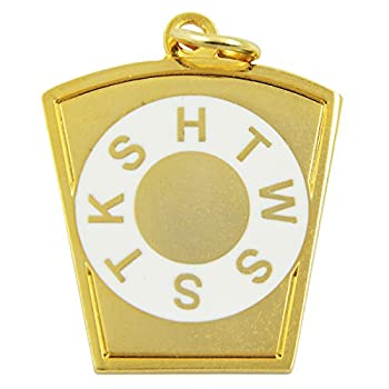 【中古】【輸入品・未使用】キーストーン フリーメーソンペンダント - [ゴールド][高さ1 1/4インチ]