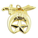 【中古】【輸入品・未使用】The Masonic Exchange Shrinerゴールドペンダント???1?3?/ 8?%ダブルクォーテ% Tall