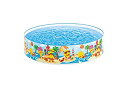 【中古】【輸入品・未使用】INTEX(インテックス) プール 水を入れるだけ簡単設営 ダッキングスナップセットプール 122×25cm 58477 [日本正規品...