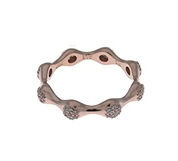 【中古】【輸入品・未使用】PANDORA Modern LovePods Ring%カンマ% Rose Gold & Clear CZ%カンマ% 187295CZ (54)