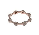 【中古】【輸入品 未使用】PANDORA Modern LovePods Ring カンマ Rose Gold Clear CZ カンマ 187295CZ (54)