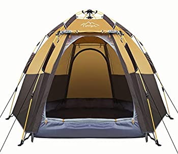 【中古】【輸入品 未使用】Toogh 3-4 Person Camping Tent Backpacking Tents Hexagon Waterproof Dome Automatic Pop-Up Outdoor Sports Tent Camping Sun Shelters 141［