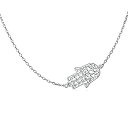 【中古】【輸入品・未使用】s925スターリングシルバージュエリーSideways Hamsa Hand Evil Eyeチョーカーネックレス15?+ 3?%ダブ...
