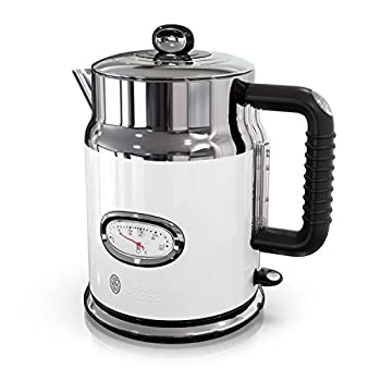 楽天スカイマーケットプラス【中古】【輸入品・未使用】Russell Hobbs KE5550WTR Retro Style Electric Kettle 1.7L White 141［並行輸入］