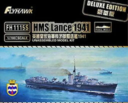 【中古】【輸入品・未使用】フライホークモデル 1/700 イギリス海軍駆逐艦 ランス 1941年 デラックスエディション プラモデル FLYFH1115S