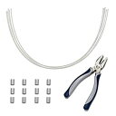 【中古】【輸入品・未使用】TetherTies ケーブルテザー シルバー 10個パック DIY (自己取り付け) キット カスタマイズ可能なケーブルテザー コン...