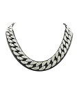 【中古】【輸入品・未使用】Shiny Jewelers USA メンズ アイスアウト ヒップホップ シルバートーン キュービックジルコニア マイアミキューバリンクチェーン チョーカーネッ