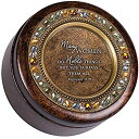 【中古】【輸入品・未使用】レディースDo Noble ThingsオレンジアーストーンJeweled音楽ボックスPlays How Great Thou Art