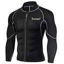 【中古】【輸入品・未使用】メンズ汗ネオプレンWeight Loss Sauna SuitトレーニングシャツボディシェイパーFitnessジャケットジムトップCl...