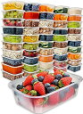 【中古】【輸入品 未使用】 50pk カンマ 740ml Food Storage Containers with Lids - Food Containers Meal Prep Plastic Containers with Lids Food Prep Containers Deli C