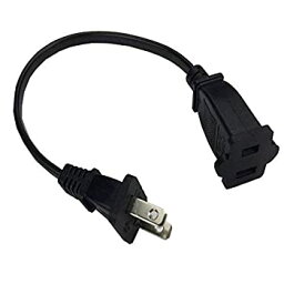 【中古】【輸入品・未使用】1ft short US power extension cable cord US AC 2-Prong male/female power cable [並行輸入品]