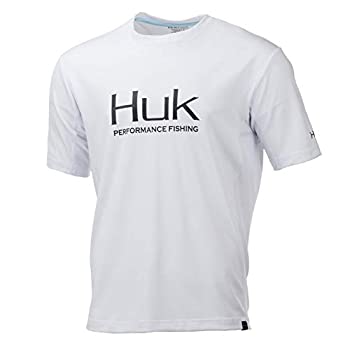 【中古】【輸入品・未使用】HUK メンズ アイコン半袖シャツ S ホワイト 1