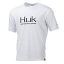 【中古】【輸入品・未使用】HUK メンズ アイコン半袖シャツ S ホワイト