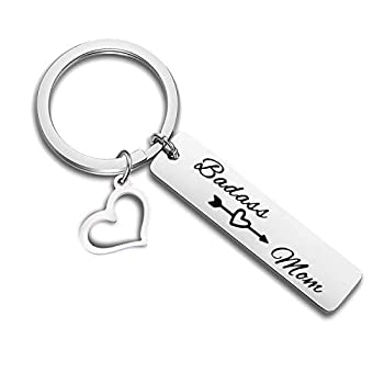 【中古】【輸入品・未使用】QIIER 新ママ ギフト Badass Mom キーチェーン 母 ジュエリー ママ ギフト