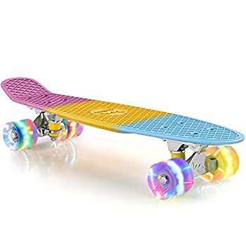 【中古】【輸入品・未使用】Merkapa 22%ダブルクォーテ%初心者のためのカラフルなLEDライトアップホイール付きの完全なスケートボード(マルチカラー) 【中古】【輸入品・未使用】Merkapa 22%ダブルクォーテ%初心者のためのカラフルなLEDライトアップホイール付きの完全なスケートボード(マルチカラー)